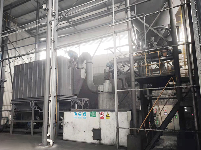 廣西大型(xíng)石焦油制粉現場(chang)